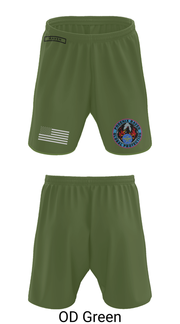Athletic Shorts With Pockets, Phoenix Raven Instrutor, , Teamtime, Team time, sublimation, custom sports apparel, team uniforms, spirit wear, spiritwear, sports uniforms, custom shirts, team store, custom team store, fundraiser sports, apparel fundraiser