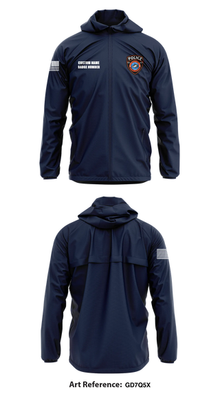 Windbreaker, Buhl Police Department, Police, Teamtime, Team time, sublimation, custom sports apparel, team uniforms, spirit wear, spiritwear, sports uniforms, custom shirts, team store, custom team store, fundraiser sports, apparel fundraiser