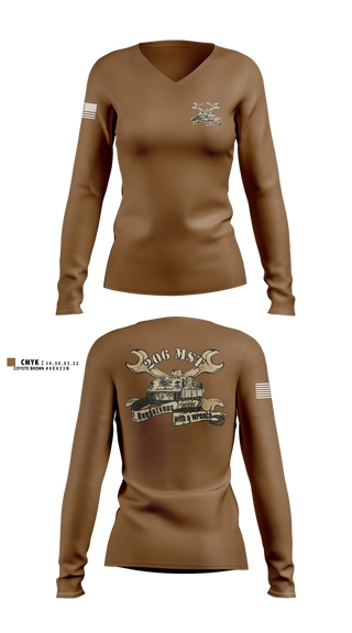 Womens Long Sleeve Vneck Shirt, 206th MST, Army, Teamtime, Team time, sublimation, custom sports apparel, team uniforms, spirit wear, spiritwear, sports uniforms, custom shirts, team store, custom team store, fundraiser sports, apparel fundraiser