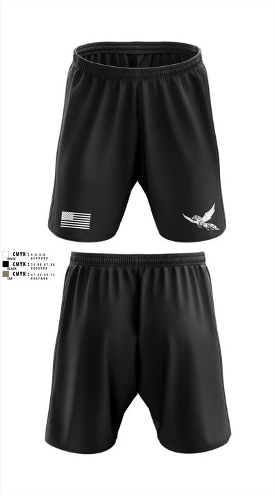 196th BDE SIG CO 21636857 Athletic Shorts With Pockets - 4