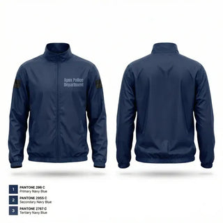 Windbreaker, Apex Police Department, Police, Teamtime, Team time, sublimation, custom sports apparel, team uniforms, spirit wear, spiritwear, sports uniforms, custom shirts, team store, custom team store, fundraiser sports, apparel fundraiser