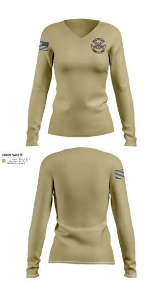 Womens Long Sleeve Vneck Shirt, Delta, , Teamtime, Team time, sublimation, custom sports apparel, team uniforms, spirit wear, spiritwear, sports uniforms, custom shirts, team store, custom team store, fundraiser sports, apparel fundraiser