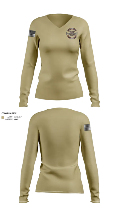 Delta 50200115 Women's Long Sleeve V-neck Shirt - 22