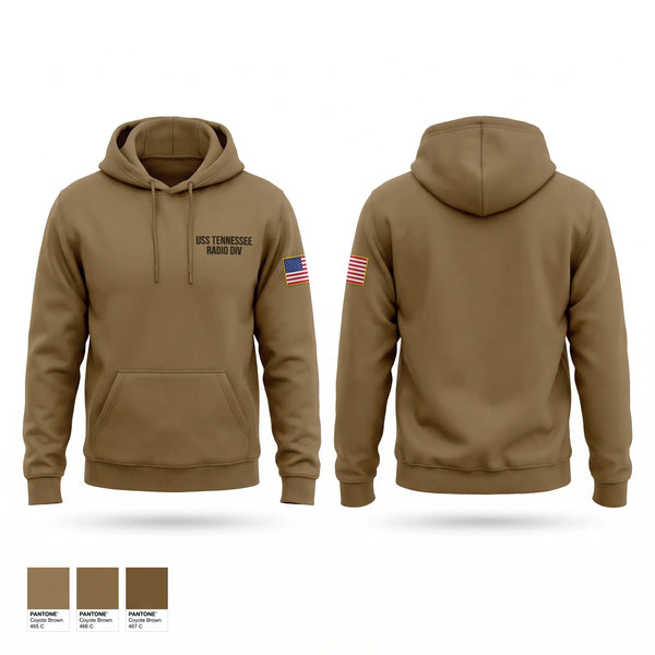 Hoodie, Uss Tennessee Radio DIV, Navy, Teamtime, Team time, sublimation, custom sports apparel, team uniforms, spirit wear, spiritwear, sports uniforms, custom shirts, team store, custom team store, fundraiser sports, apparel fundraiser