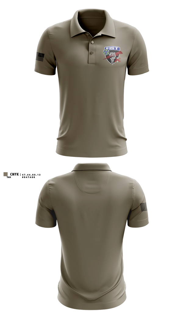 Short Sleeve Performance Polo, 1/115th FA HHB DET 1, Army, Teamtime, Team time, sublimation, custom sports apparel, team uniforms, spirit wear, spiritwear, sports uniforms, custom shirts, team store, custom team store, fundraiser sports, apparel fundraiser