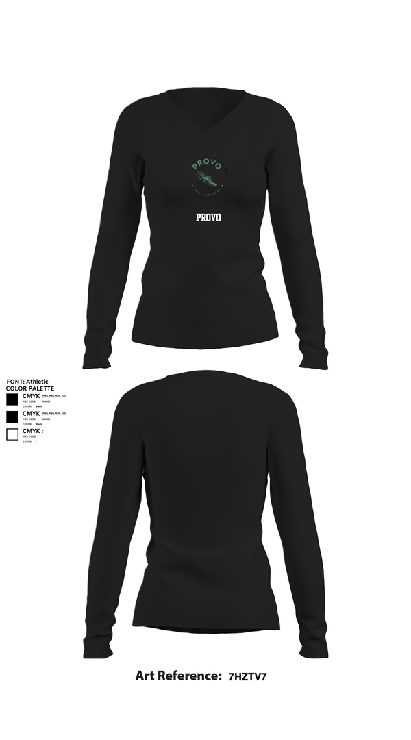 Womens Long Sleeve Vneck Shirt, Provo, Cross Country, Teamtime, Team time, sublimation, custom sports apparel, team uniforms, spirit wear, spiritwear, sports uniforms, custom shirts, team store, custom team store, fundraiser sports, apparel fundraiser