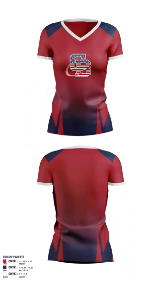 Womens Short Sleeve Vneck Shirt, Minuteman, Women's Basketball, Teamtime, Team time, sublimation, custom sports apparel, team uniforms, spirit wear, spiritwear, sports uniforms, custom shirts, team store, custom team store, fundraiser sports, apparel fundraiser