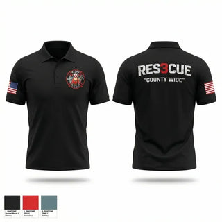 Short Sleeve Performance Polo, North Towanda Fire Rescue, Fire Department, Teamtime, Team time, sublimation, custom sports apparel, team uniforms, spirit wear, spiritwear, sports uniforms, custom shirts, team store, custom team store, fundraiser sports, apparel fundraiser