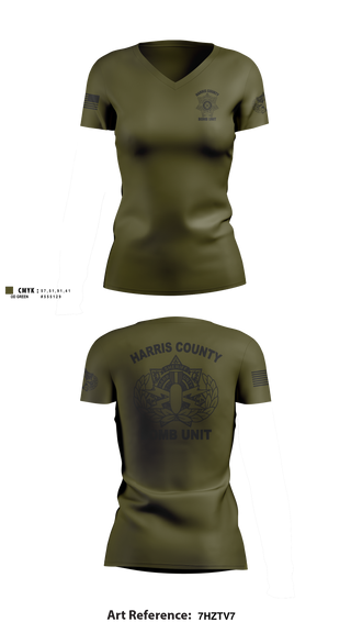 Womens Short Sleeve Vneck Shirt, Harris County Sheriff’s Bomb Unit, Police, Teamtime, Team time, sublimation, custom sports apparel, team uniforms, spirit wear, spiritwear, sports uniforms, custom shirts, team store, custom team store, fundraiser sports, apparel fundraiser
