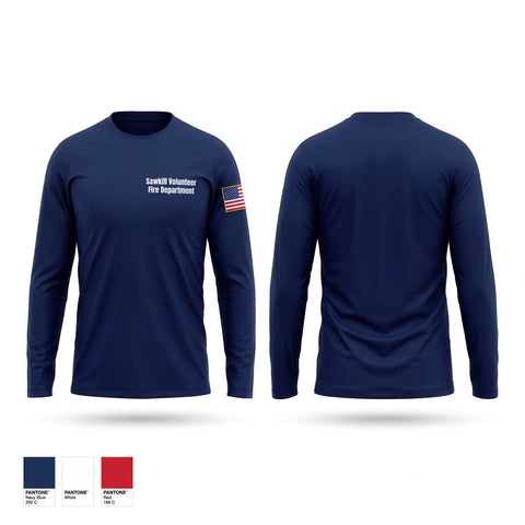 Long Sleeve Performance Shirt, Sawkill Volunteer Fire Department, Fire Department, Teamtime, Team time, sublimation, custom sports apparel, team uniforms, spirit wear, spiritwear, sports uniforms, custom shirts, team store, custom team store, fundraiser sports, apparel fundraiser