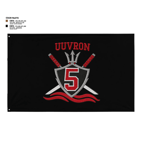 Flag, UUVRON 5, Navy, Teamtime, Team time, sublimation, custom sports apparel, team uniforms, spirit wear, spiritwear, sports uniforms, custom shirts, team store, custom team store, fundraiser sports, apparel fundraiser