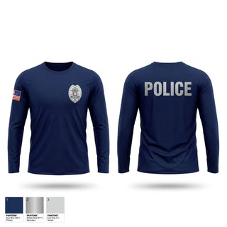 Long Sleeve Performance Shirt, Moncks Corner Police Department, Police, Teamtime, Team time, sublimation, custom sports apparel, team uniforms, spirit wear, spiritwear, sports uniforms, custom shirts, team store, custom team store, fundraiser sports, apparel fundraiser