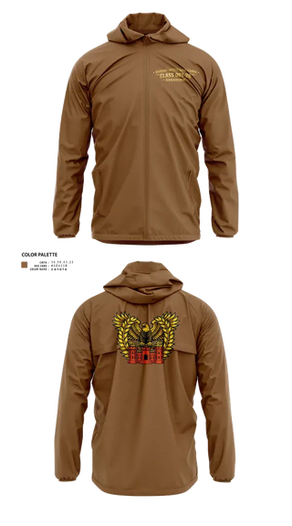 Windbreaker, Engineer WOBC Class 26-001, Army, Teamtime, Team time, sublimation, custom sports apparel, team uniforms, spirit wear, spiritwear, sports uniforms, custom shirts, team store, custom team store, fundraiser sports, apparel fundraiser