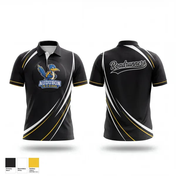 Short Sleeve Performance Polo, Road Runners, Cheer, Teamtime, Team time, sublimation, custom sports apparel, team uniforms, spirit wear, spiritwear, sports uniforms, custom shirts, team store, custom team store, fundraiser sports, apparel fundraiser