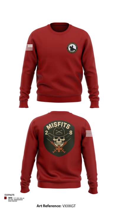 2-8 Cav, HHC, Medic Platoon 50281984 Crew Neck Sweatshirt - 102