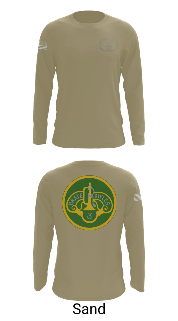 Long Sleeve Performance Shirt, 3d Cavalry Regiment, Army, Teamtime, Team time, sublimation, custom sports apparel, team uniforms, spirit wear, spiritwear, sports uniforms, custom shirts, team store, custom team store, fundraiser sports, apparel fundraiser