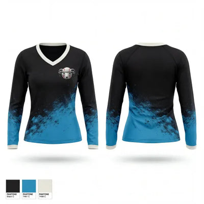Blacksheep 38461686 Women's Long Sleeve V-neck Shirt - 1