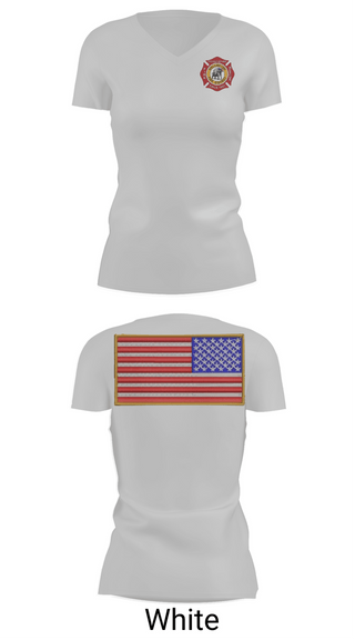 Womens Short Sleeve Vneck Shirt, Wellington Fire District, Fire Department, Teamtime, Team time, sublimation, custom sports apparel, team uniforms, spirit wear, spiritwear, sports uniforms, custom shirts, team store, custom team store, fundraiser sports, apparel fundraiser