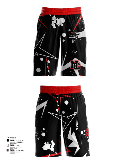 Mens Basketball Shorts, North Central High School Basketball, Men's Basketball, Teamtime, Team time, sublimation, custom sports apparel, team uniforms, spirit wear, spiritwear, sports uniforms, custom shirts, team store, custom team store, fundraiser sports, apparel fundraiser
