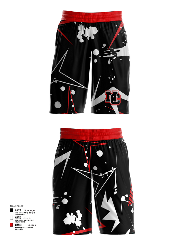 Mens Basketball Shorts, North Central High School Basketball, Men's Basketball, Teamtime, Team time, sublimation, custom sports apparel, team uniforms, spirit wear, spiritwear, sports uniforms, custom shirts, team store, custom team store, fundraiser sports, apparel fundraiser