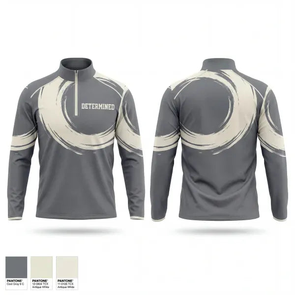 Quarter Zip Jacket, Determined, Baseball, Teamtime, Team time, sublimation, custom sports apparel, team uniforms, spirit wear, spiritwear, sports uniforms, custom shirts, team store, custom team store, fundraiser sports, apparel fundraiser