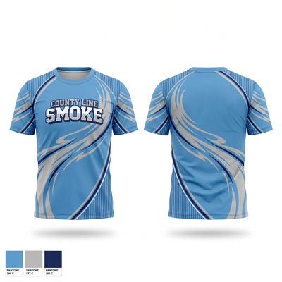 County Line Smoke Short Sleeve Performance Shirt - 1