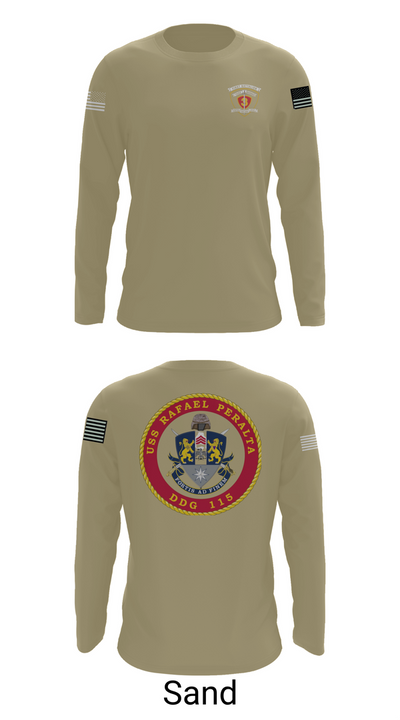 USS Rafael Peralta DDG 115 35678200 Long Sleeve Performance Shirt 82