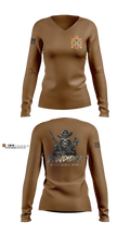 501st BSB, B Company 7979592 Women's Long Sleeve V-neck Shirt - 1