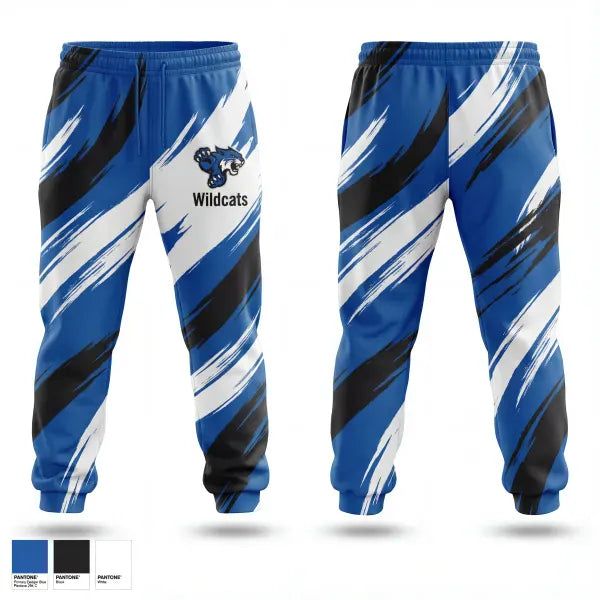 Sweatpants, Wildcats, Men's Basketball, Teamtime, Team time, sublimation, custom sports apparel, team uniforms, spirit wear, spiritwear, sports uniforms, custom shirts, team store, custom team store, fundraiser sports, apparel fundraiser