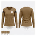 508th MP Co 62121000 Women's Long Sleeve V-neck Shirt - 1