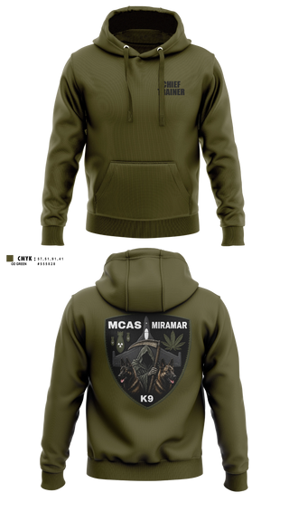 Hoodie, MCAS Miramar Military Working Dog Section, Marines, Teamtime, Team time, sublimation, custom sports apparel, team uniforms, spirit wear, spiritwear, sports uniforms, custom shirts, team store, custom team store, fundraiser sports, apparel fundraiser