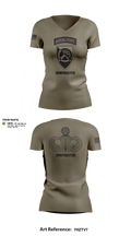 360 CA BDE (Airborne) 20343641 Women's Short Sleeve V-neck Shirt - 21