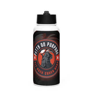 MTU 34745441 Stainless Steel Water Bottle with a Straw Lid