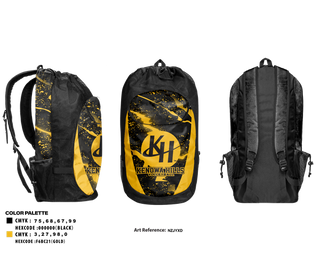 Gear Bag, Kenowa Hills Volleyball, Women's Volleyball, Teamtime, Team time, sublimation, custom sports apparel, team uniforms, spirit wear, spiritwear, sports uniforms, custom shirts, team store, custom team store, fundraiser sports, apparel fundraiser
