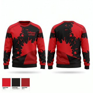 Crew Neck Sweatshirt, Fallbrook softball, Softball, Teamtime, Team time, sublimation, custom sports apparel, team uniforms, spirit wear, spiritwear, sports uniforms, custom shirts, team store, custom team store, fundraiser sports, apparel fundraiser