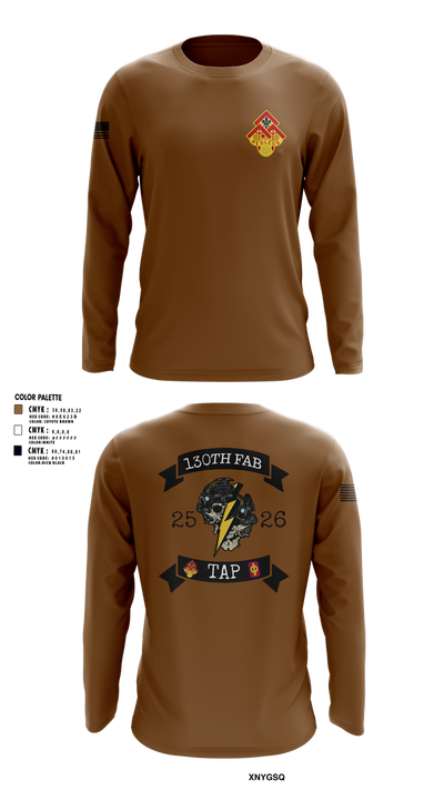 130th FAB Target Acquisition Platoon 22737787 Long Sleeve Performance Shirt 104