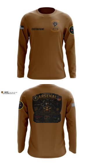 Long Sleeve Performance Shirt, Legacy 3/2 Fury Troop, Army, Teamtime, Team time, sublimation, custom sports apparel, team uniforms, spirit wear, spiritwear, sports uniforms, custom shirts, team store, custom team store, fundraiser sports, apparel fundraiser