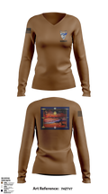 NAVSTA MAYPORT SECURITY 9551014 Women's Long Sleeve V-neck Shirt - 1