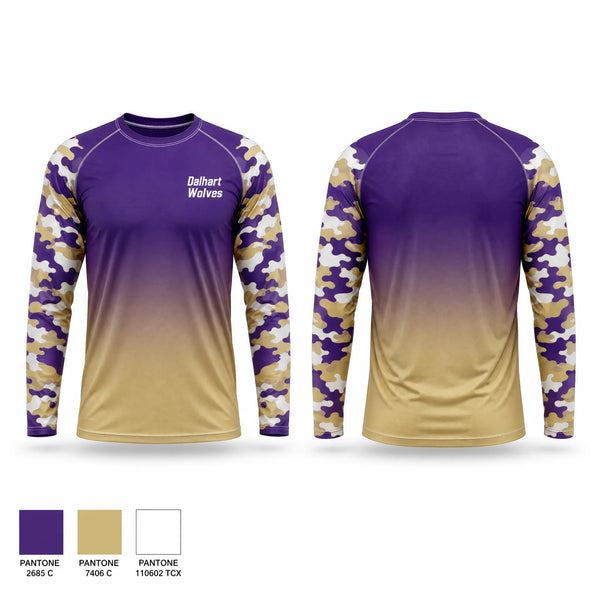 Long Sleeve Performance Shirt, Dalhart Wolves, Baseball, Teamtime, Team time, sublimation, custom sports apparel, team uniforms, spirit wear, spiritwear, sports uniforms, custom shirts, team store, custom team store, fundraiser sports, apparel fundraiser