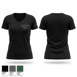 Womens Short Sleeve Vneck Shirt, Carroll County Detention officer, Police, Teamtime, Team time, sublimation, custom sports apparel, team uniforms, spirit wear, spiritwear, sports uniforms, custom shirts, team store, custom team store, fundraiser sports, apparel fundraiser