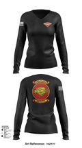 MWSS-273 Women's Long Sleeve V-neck Shirt - 2