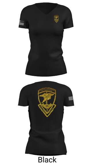 Womens Short Sleeve Vneck Shirt, Tactical Search and Seizure, Marines, Teamtime, Team time, sublimation, custom sports apparel, team uniforms, spirit wear, spiritwear, sports uniforms, custom shirts, team store, custom team store, fundraiser sports, apparel fundraiser