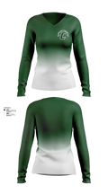 Archbishop Chapelle School Soccer Women's Long Sleeve V-neck Shirt - 3