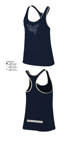 Womens Track Singlet, Ansonia Chargers, Track & Field, Teamtime, Team time, sublimation, custom sports apparel, team uniforms, spirit wear, spiritwear, sports uniforms, custom shirts, team store, custom team store, fundraiser sports, apparel fundraiser