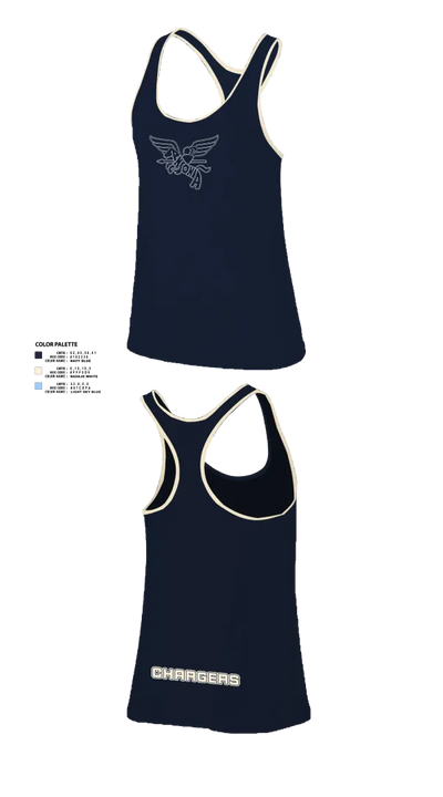 Ansonia Chargers 21456880 Women's Track Singlet - 2