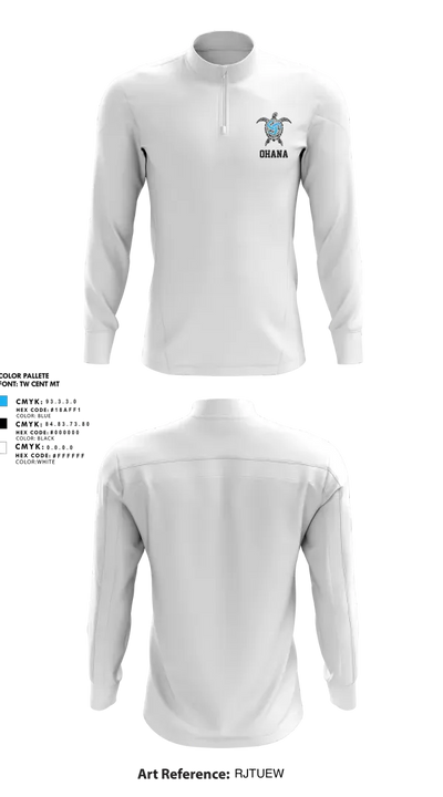 Ohana Volleyball 88809846 Quarter Zip Jacket - 4