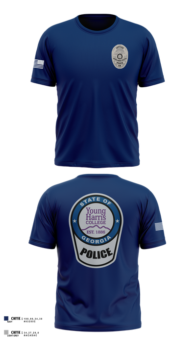 Young Harris College Police Department 23212207 Short Sleeve Performance Shirt - 1