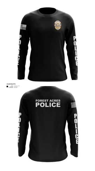 Long Sleeve Performance Shirt, FOREST ACRES POLICE DEPARTMENT, Police, Teamtime, Team time, sublimation, custom sports apparel, team uniforms, spirit wear, spiritwear, sports uniforms, custom shirts, team store, custom team store, fundraiser sports, apparel fundraiser