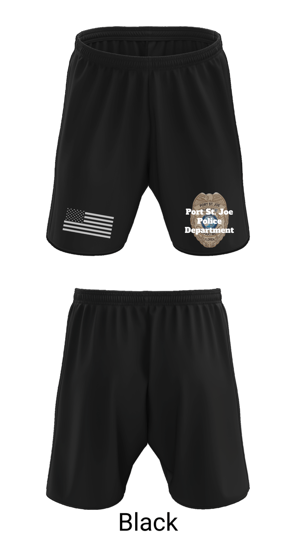 Athletic Shorts With Pockets, Port St. Joe Police Department, Police, Teamtime, Team time, sublimation, custom sports apparel, team uniforms, spirit wear, spiritwear, sports uniforms, custom shirts, team store, custom team store, fundraiser sports, apparel fundraiser