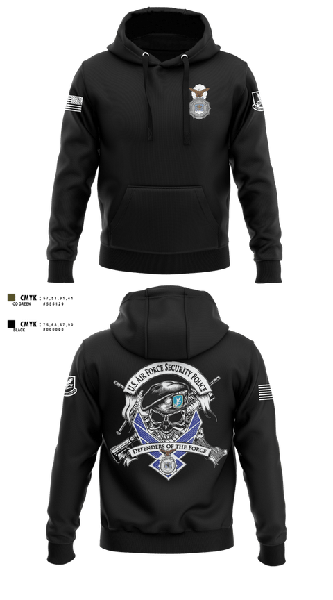Hoodie, 101st security forces, Air Force, Teamtime, Team time, sublimation, custom sports apparel, team uniforms, spirit wear, spiritwear, sports uniforms, custom shirts, team store, custom team store, fundraiser sports, apparel fundraiser